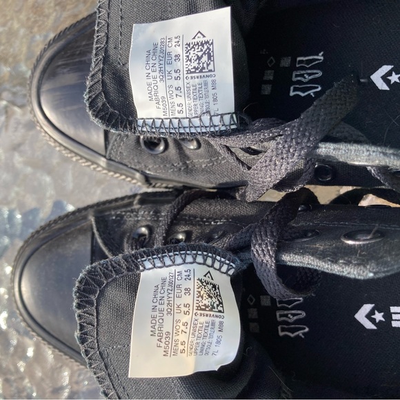 Black Chuck Taylor Sneakers - Picture 2 of 5